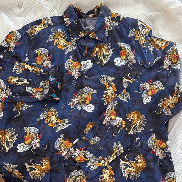 Tiger/ dragon  night out/dress shirt - Picture 9 of 9
